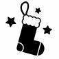 クリスマスブーツ クリスマスブーツ,星,プレゼント,オーナメント,クリスマスツリー,キラキラ,サンタクロース,クリスマス,靴下,12月25日のシルエット素材