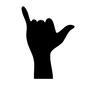 手 手 サイン,ハンドサイン,手,形,ポーズ,動き,片手,指文字,手話のシルエット素材