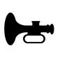 ラッパ ラッパ,楽器,吹く,玩具,ベビー,赤ちゃん,ベビー用品,ベビーグッズ,赤ちゃん用品,赤ちゃんグッズのシルエット素材