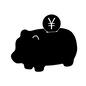 ブタの貯金箱 ブタの貯金箱 ブタの貯金箱,豚,貯金箱,貯金,入れ物,アイテム,入れる,現金,日本円,円のシルエット素材