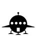 UFO 乗り物,円盤,飛行機,アンテナ,宇宙人,UFOのシルエット素材
