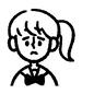 女の子 女の子 女の子,学生,学生服,正面,制服,リボン,不機嫌,上半身,人,人物のシルエット素材