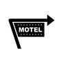 MOTEL MOTEL MOTEL,看板,案内板,矢印,案内,標識,英語,単語,アルファベット,方向のシルエット素材