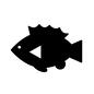 カサゴ さかな,魚,サカナ,カサゴ,生物,生き物,海の生き物のシルエット素材