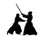 剣道 剣道 胴,胴打ち,剣道,武道,剣術,競技,スポーツ,動き,技,人物のシルエット素材