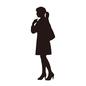 大学生 大学生 大学生,女子大生,人物,女性,全身,横向き,立つ,歩く,ハイヒール,パンプスのシルエット素材