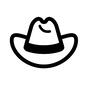 帽子 帽子,ハット,カウボーイハット,カウボーイ,酪農,農場,牧場,牧畜,アイテムのシルエット素材