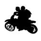 バイクの二人乗り バイクの二人乗り 2人乗り,2人,乗り物,乗る,バイク,二輪車,オートバイ,モーターバイク,自動二輪車,映画のシルエット素材