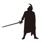 騎士 騎士 騎士,ナイト,剣,つるぎ,刀,刃物,羽,帽子,マント,人のシルエット素材