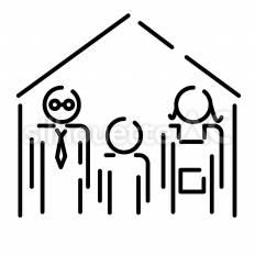 家族 ピクトグラム,ピクトサイン,アイコンのシルエット素材