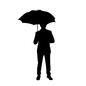 雨の日　男性 男性,さす,人物,人,男性,カサ,傘,雨具,梅雨,雨のシルエット素材