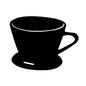 ドリッパー ドリッパー ドリッパー,珈琲,コーヒー,ドリップコーヒー,カフェ,カフェグッズ,ティータイム,食器,カップ,マグカップのシルエット素材