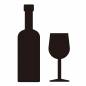 ワインとグラス ワインとグラス ワイン,ワインボトル,飲み物,瓶,アルコール,飲食店,デフォルメ,食事,イースター,復活祭のシルエット素材