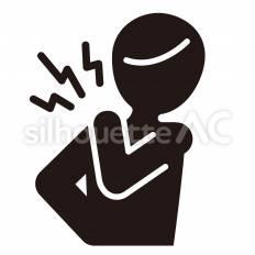 肩の痛み 腕,肩,上半身のシルエット素材