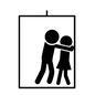 襲われる 襲われる サラリーマン,ビジネス,会社,セクハラ,襲われる,男性,女性,人,人物,ピクトグラムのシルエット素材