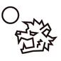狼男 狼男 狼男,横顔,満月,吠える,ハロウィン,コミカル,線画,手書きのシルエット素材