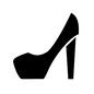 ハイヒール ハイヒール,ピンヒール,パンプス,婦人靴,靴,履物,履き物,クツ,くつ,シューズのシルエット素材