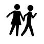 手を引く 手を引く カップル,恋人,仲良し,夫婦,人物,人,男女,男,女,手を引くのシルエット素材