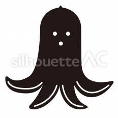 タコウィンナー タコ型,ウィンナー,ソーセージのシルエット素材