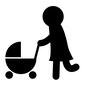 ベビーカー ベビーカー,散歩,乳母車,育児,子育て,親子,子供,赤ちゃん,あかちゃん,babyのシルエット素材