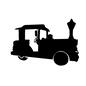 乗り物 汽車,機関車,遊園地,レジャー施設,テーマパーク,アトラクション,乗り物,遊具のシルエット素材