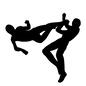 プロレス プロレス ジャンプ,キック,プロレス技,技,人物,人,プロレス,スポーツ,アイコン,素材のシルエット素材