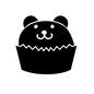 スイーツ スイーツ お菓子,ケーキ,カップケーキ,熊,くま,クマ,クマのケーキ,かわいい,紙容器,おやつのシルエット素材