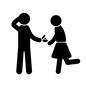 プロポーズ プロポーズ 指輪,リング,プロポーズ,告白,照れる,結婚,人物,人,カップル,男女のシルエット素材