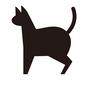 猫 猫 歩く,立ち止まる,横向き,猫,ねこ,ネコ,動物,かわいい,キュート,アイコンのシルエット素材
