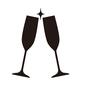 乾杯 乾杯 乾杯,ワイングラス,シャンパングラス,スパークリングワイン,赤ワイン,白ワイン,グラス,アルコール,お酒,酒のシルエット素材