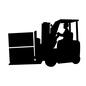 フォークリフト フォークリフト 車,車輌,専門職,荷役自動車,乗り物,乗物,のりもの,資格,小回り,荷だしのシルエット素材