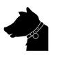 犬 犬 ペット,犬,顔,アップ,横向き,飼い犬,首輪,丸,チャーム,大型犬のシルエット素材