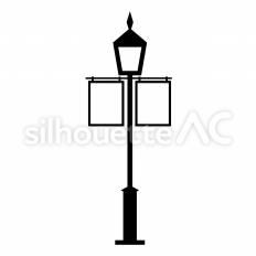 フラッグ広告 フラッグ,旗,ポールのシルエット素材