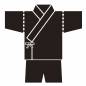 甚平 甚平,和風,服,花火大会,夏祭り,祭り,イベント,お盆,夏,日本のシルエット素材