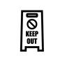 立ち入り禁止 立ち入り禁止,立入禁止,進入禁止,キープアウト,禁止,看板,標識,危険,注意,警告のシルエット素材