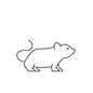 ねずみ ねずみ ねずみ,ネズミ,マウス,鼠,野生動物,野ねずみ,ドブネズミ,手書き風,ラフ,生き物のシルエット素材