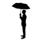 雨の日 男性 雨の日 男性 人物,男性,横向き,カサ,傘,梅雨,雨,雨天,雨降り,降水のシルエット素材