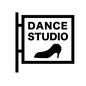 ダンススタジオ ダンススタジオ ダンススタジオ,看板,英語,アルファベット,横書き,靴,ヒール,ピクトグラム,練習場,シンプルのシルエット素材
