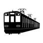 電車 電車 電車,鉄道,車両,鉄道車両,乗り物,乗物,乗車,列車,車体,交通手段のシルエット素材