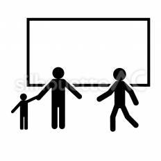 大型サイネージ 大型,サイネージ,画面のシルエット素材