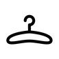 ハンガー ハンガー,衣紋掛け,洋服掛け,衣類用,フック,日用品,針金ハンガーのシルエット素材