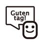 ドイツ語の挨拶 ドイツ語の挨拶 ドイツ語,ドイツ,グーテンターク,挨拶,ニコニコ,顔,顔文字,吹出し,話す,トークのシルエット素材