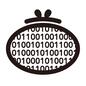 財布 財布 財布,ウォレット,がま口,数字,暗号,仮想通貨,仮想,通貨,仮想マネー,電子マネーのシルエット素材