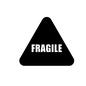 FRAGILEマーク FRAGILE,割れ物,壊れやすい,三角,危険,注意,警告,標識,デンジャーシンボルのシルエット素材