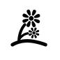 花 花 花,開花,咲く,植物,緑,自然,エコのシルエット素材