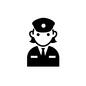 婦人警官 婦人警官 上半身,人,人物,女,女性,警察官,婦人警官,パトロール,交通整理,警備のシルエット素材