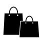 プレゼント プレゼント,ショッパー,買い物,ショッピング,ショッピングバッグ,紙袋,ショップバッグ,2個,トートバッグ,贈り物のシルエット素材