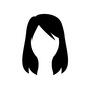 ヘアスタイル ヘアスタイル ロングヘアー,ロングヘア,ロング,かつら,ウィッグ,ヘアカット,マネキン,人物,女性,女の子のシルエット素材