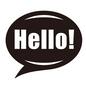 Hello Hello,Hello!,吹き出し,ビックリマーク,ハロー,挨拶,アメコミ,セリフ,楕円形,感情表現のシルエット素材