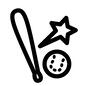 野球道具 野球道具 野球道具,野球,バット,ボール,スポーツ,球,少年野球,高校野球,北海道,球団のシルエット素材